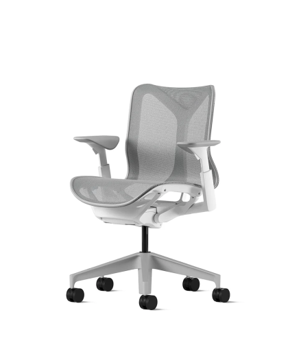 Кресло Herman Miller Cosm, низкая спинка, цвет Mineral, регулируемые подлокотники