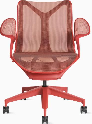 Кресло Herman Miller Cosm, средняя спинка, цвет Canyon, подлокотники «лепестки» (Leaf)