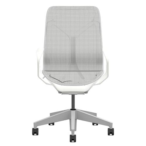 Кресло Herman Miller Cosm, средняя спинка, цвет Mineral, нерегулируемые подлокотники