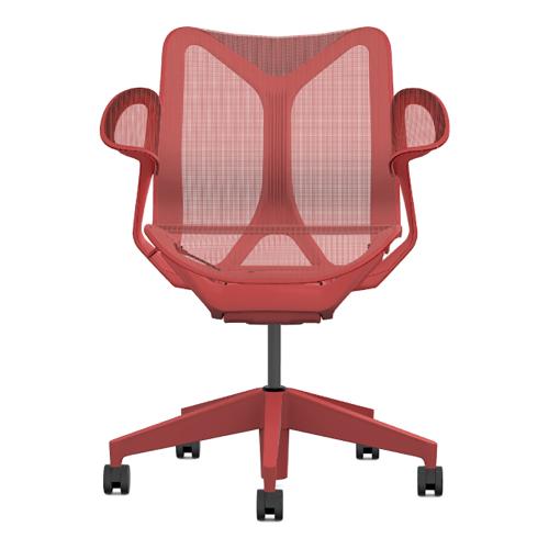 Кресло Herman Miller Cosm, низкая спинка, цвет Canyon, подлокотники «лепестки» (Leaf)
