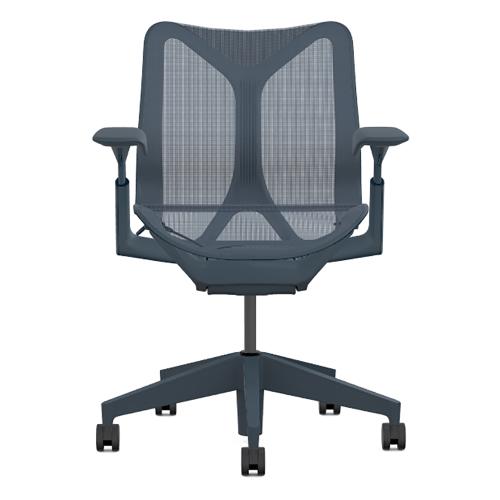 Кресло Herman Miller Cosm, низкая спинка, цвет Nightfall, регулируемые подлокотники