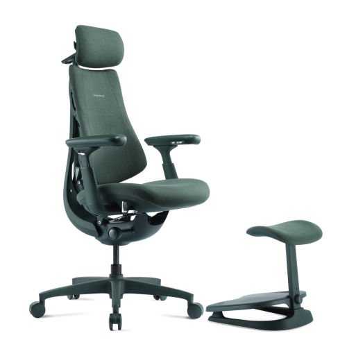 Кресло LiberNovo Omni Dynamic OC1 Moss Green, 45 см, глобальная версия, с подставкой под ноги