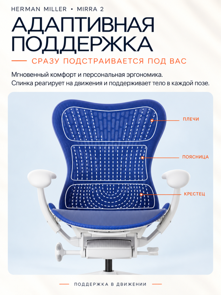 Эргономичное кресло herman miller