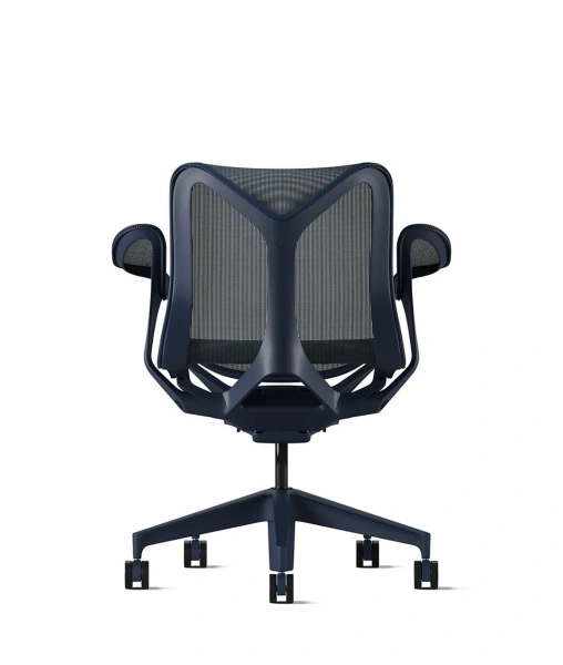 Кресло Herman Miller Cosm, низкая спинка, цвет Nightfall, подлокотники «лепестки» (Leaf)