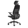 Кресло Steelcase Gesture Onyx / Рlаtinum Меtаlliс с подголовником