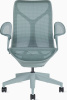 Кресло Herman Miller Cosm, средняя спинка, цвет Glacier, подлокотники «лепестки» (Leaf)