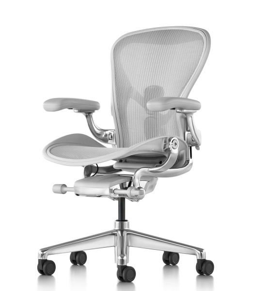 Кресло Herman Miller Aeron Mineral / Polished Aluminum, размер B