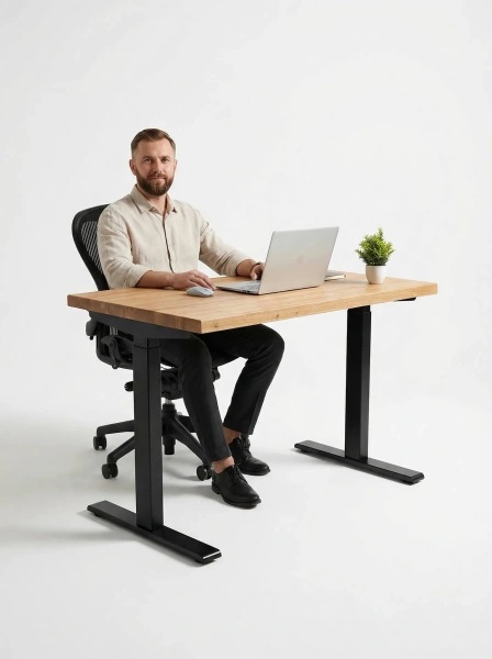 Стол Smart Desk, цвет подстолья Черный, размер 120/60