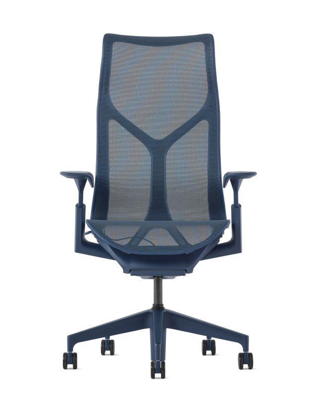 Кресло Herman Miller Cosm, высокая спинка, цвет Nightfall, регулируемые подлокотники
