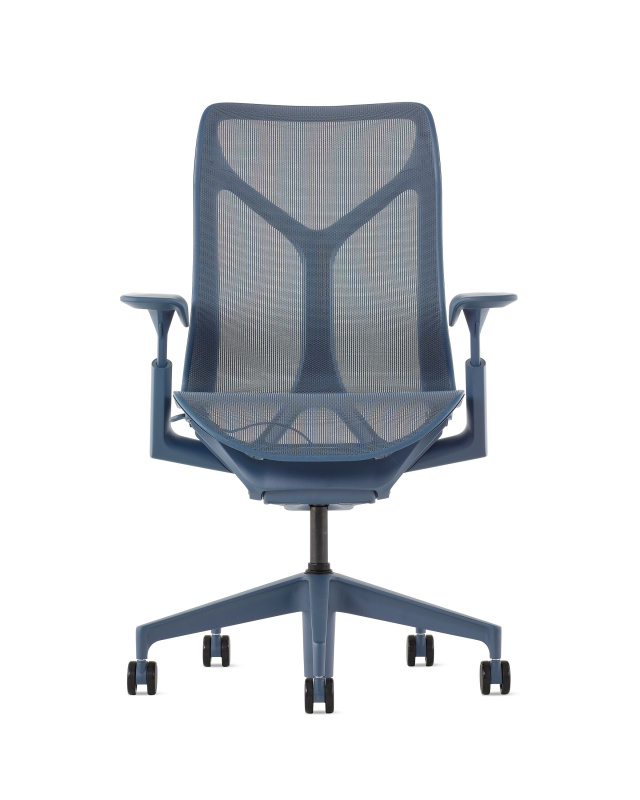 Кресло Herman Miller Cosm, средняя спинка, цвет Nightfall, регулируемые подлокотники