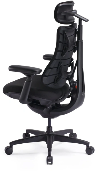 Кресло Libernovo Omni SE/S1, механическая версия, Obsidian Black, 48 cm, глобальная версия, с подставкой под ноги