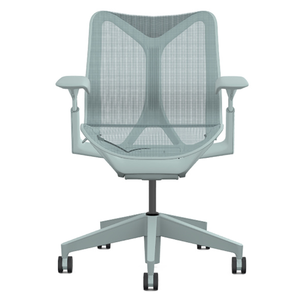 Кресло Herman Miller Cosm, низкая спинка, цвет Glacier, регулируемые подлокотники