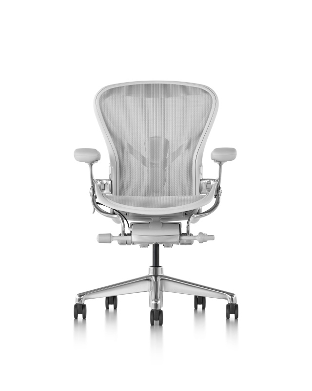 Кресло Herman Miller Aeron Mineral / Polished Aluminum, размер C