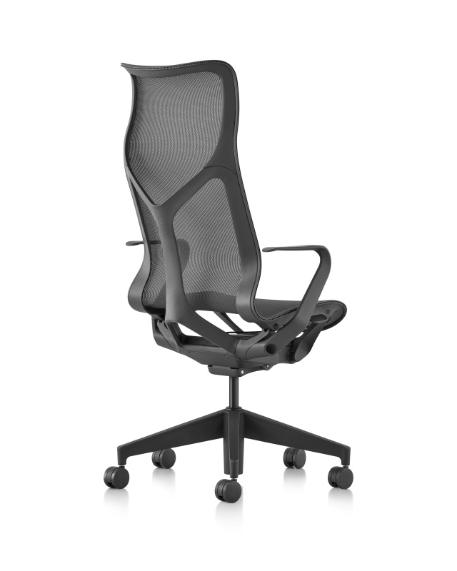 Кресло Herman Miller Cosm, высокая спинка, цвет Graphite, нерегулируемые подлокотники