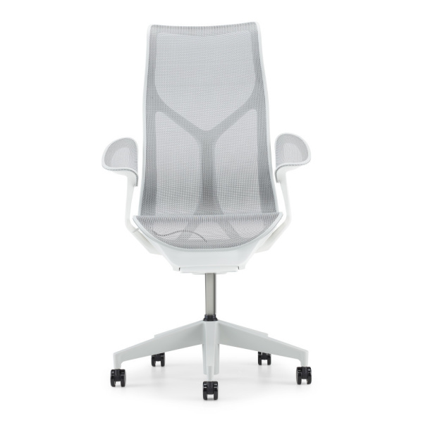 Кресло Herman Miller Cosm, высокая спинка, цвет Mineral, подлокотники «лепестки» (Leaf)