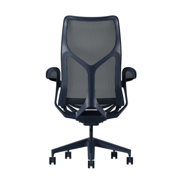 Кресло Herman Miller Cosm, высокая спинка, цвет Nightfall, подлокотники «лепестки» (Leaf)