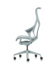 Кресло Herman Miller Cosm, высокая спинка, цвет Glacier, подлокотники «лепестки» (Leaf)