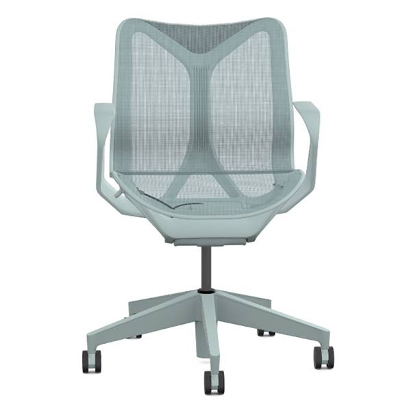 Кресло Herman Miller Cosm, низкая спинка, цвет Glacier, нерегулируемые подлокотники