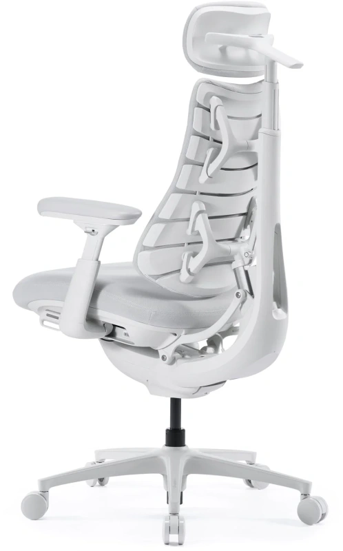 Кресло LiberNovo OC1 PRO Glacier White, 48 см, глобальная версия, с подставкой под ноги