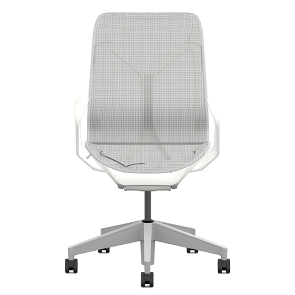 Кресло Herman Miller Cosm, средняя спинка, цвет Mineral, нерегулируемые подлокотники