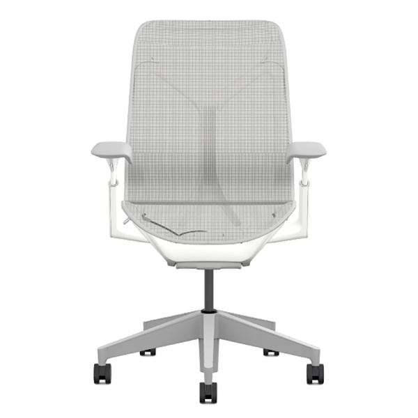 Кресло Herman Miller Cosm, средняя спинка, цвет Mineral, регулируемые подлокотники