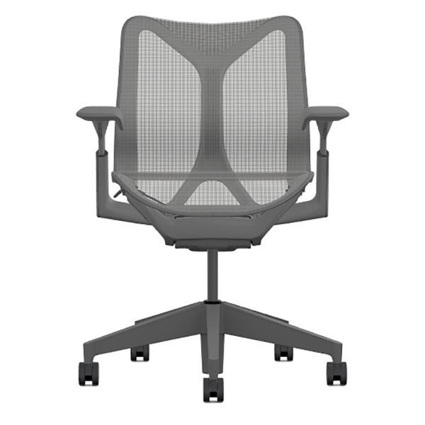 Кресло Herman Miller Cosm, низкая спинка, цвет Carbon, регулируемые подлокотники