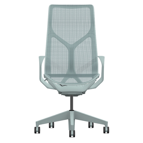 Кресло Herman Miller Cosm, высокая спинка, цвет Glacier, нерегулируемые подлокотники