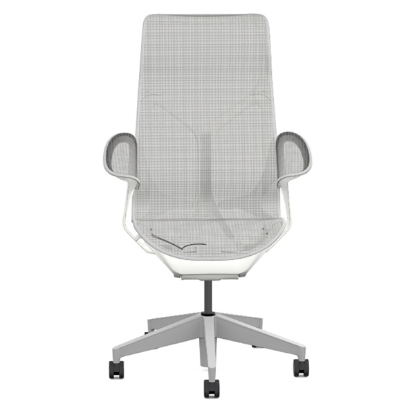 Кресло Herman Miller Cosm, высокая спинка, цвет Mineral, подлокотники «лепестки» (Leaf)