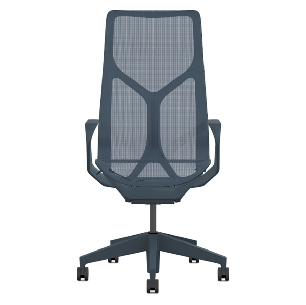 Кресло Herman Miller Cosm, высокая спинка, цвет Nightfall, нерегулируемые подлокотники